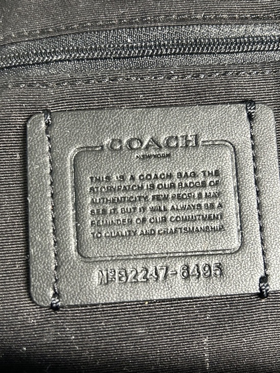 Coach Court Backpack | brown signature C w/padded back & laptop sleeve